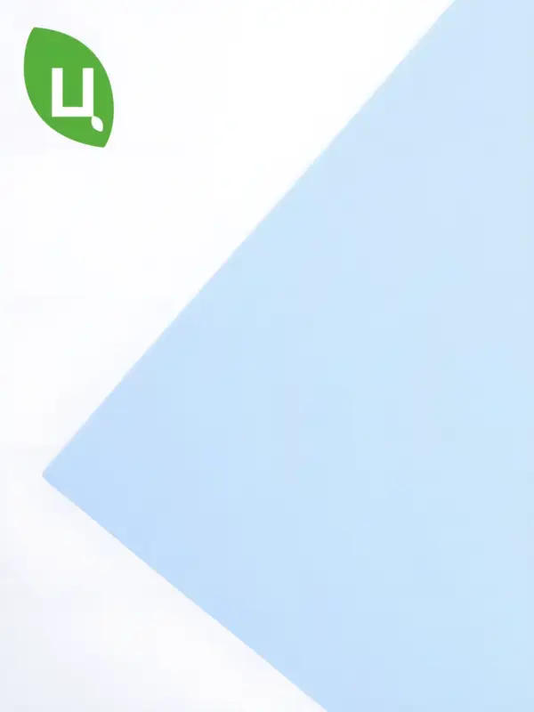 Фоамиран набор для рукоделия 50*50 см 10 шт голубой