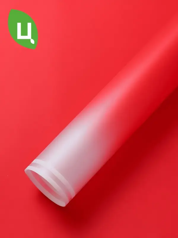 Пленка подарочная Омбре с каймой Красный 58*58 см 20 шт