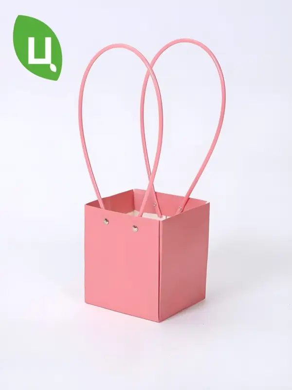 Сумка подарочная плайм квадрат пакет 13*12*12см 10шт марсал