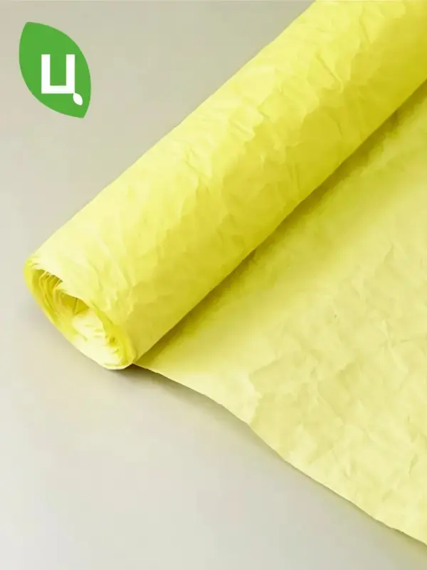 Бумага упаковочная эколюкс жатая Кремовый 700мм 5м