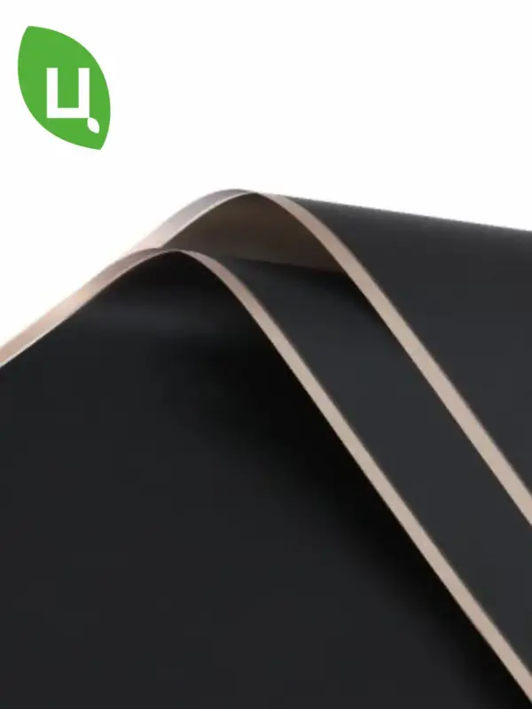 Пленка матовая в листах прозрачно черная 58*58 см 20 шт