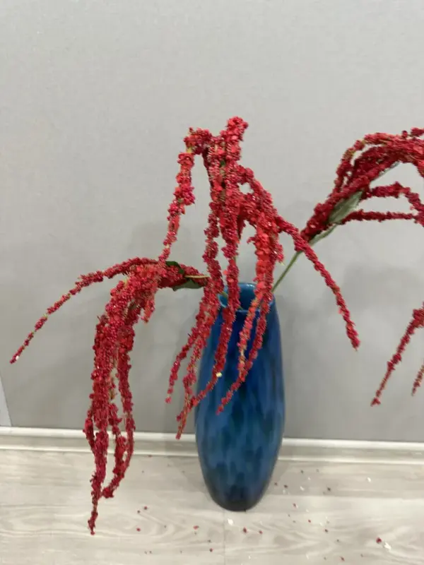 Амарант искусственная ветка для декора 1 веточка