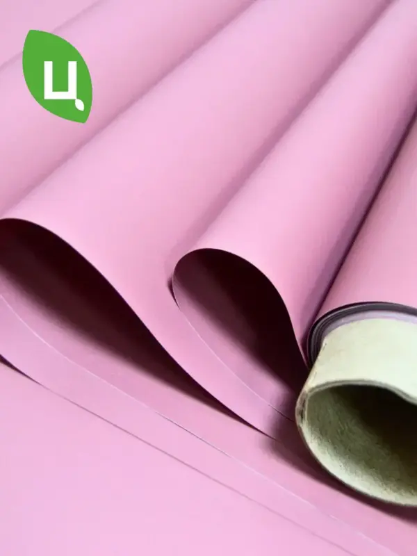 Упаковочная бумага (пленка) 10м*0,5м пудровая