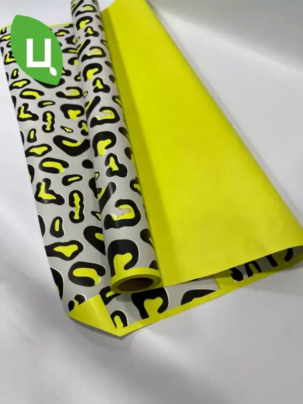 Упаковочная бумага (пленка) 50см*10м 50мкр. "ЛЕО" желтая