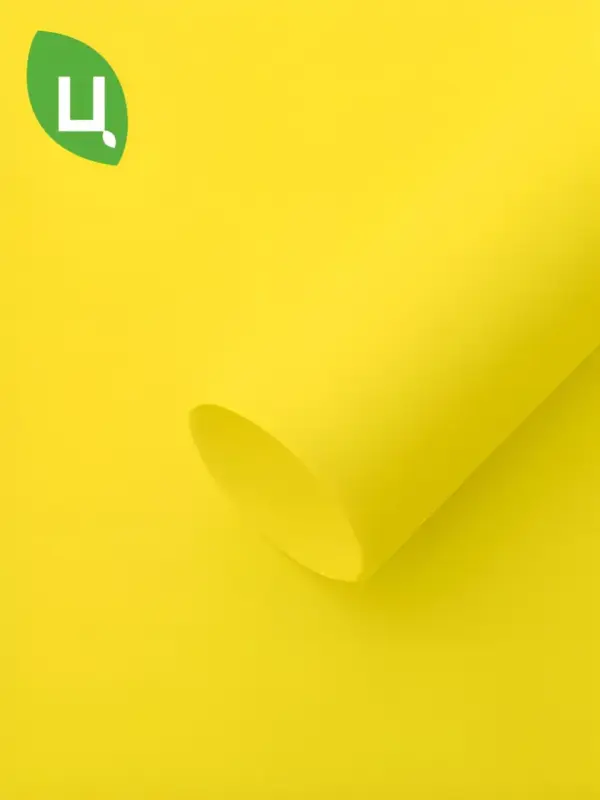 Пленка (бумага) упаковочная 20 листов 60*60 см жёлтая 242