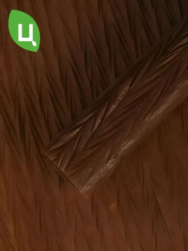 Пленка подарочная матовая 55*42 см 5 листов гофра корич