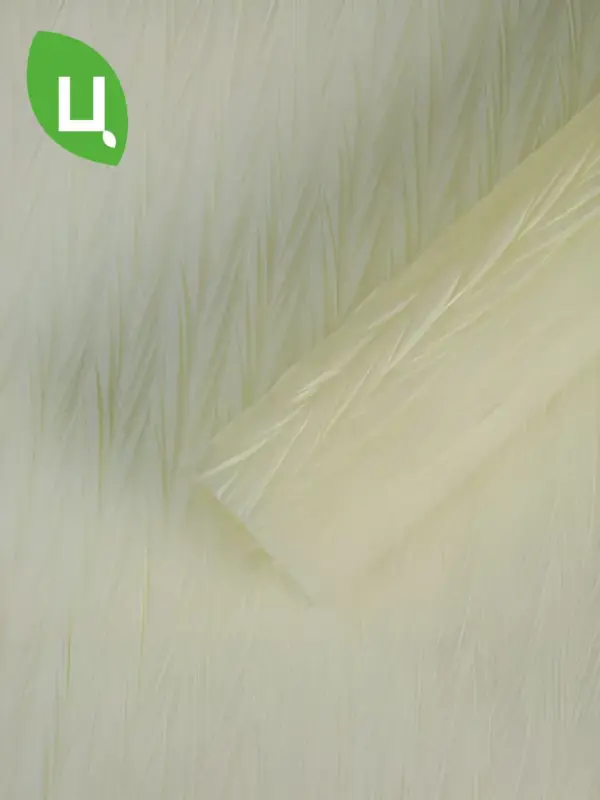 Пленка подарочная матовая 55*42 см 5 листов гофра бежевая