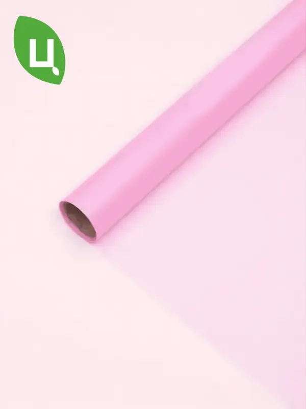 Пленка подарочная хрусталь светло-розовая 58см*10м