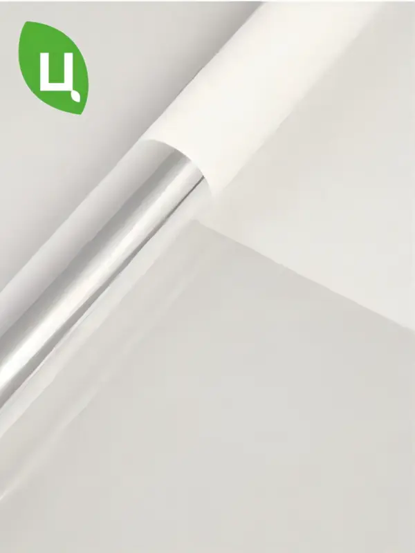 Пленка подарочная матовая прозрачная белая 60см*10м