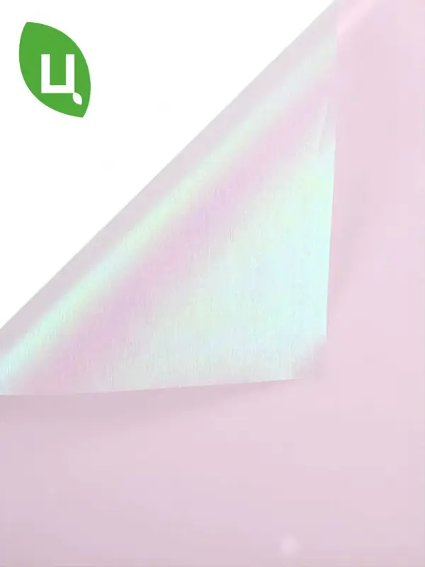 Пленка упаковочная с жемч переливом бледно-розовая 10м*0,6м