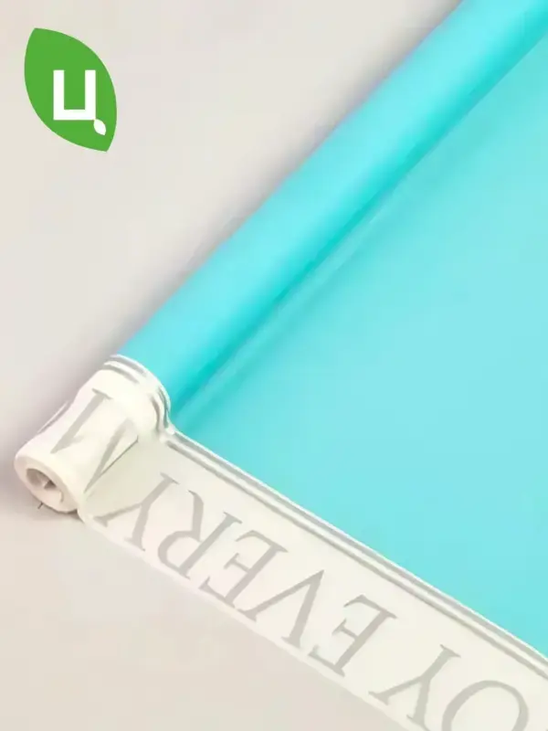 Пленка МАТОВАЯ с каймой Enioy Яр.голубой 600мм/200 Россия