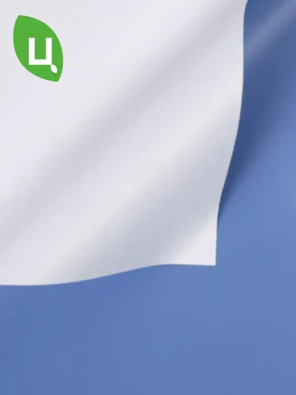 Пленка МАТОВАЯ ДВУХЦВЕТНАЯ белый/Синий 60см*10м