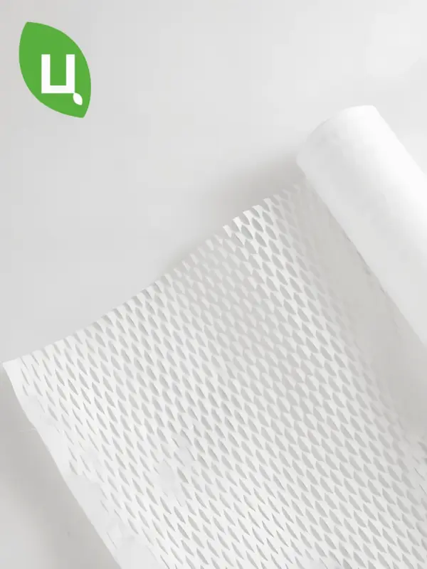 Пленка подарочная для цветов Соты Белый 50 см*8 ярд