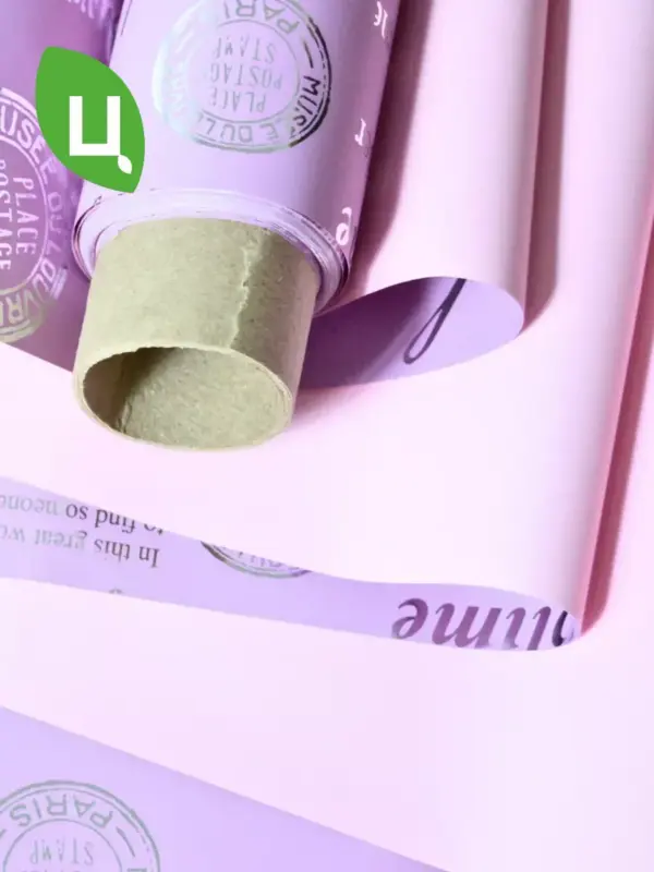 Упаковочная бумага (пленка) 10м*0,6 м розово-фиолетовая