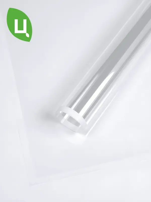 Пленка подарочная прозрачная с каймой Белый 58*58см 20шт