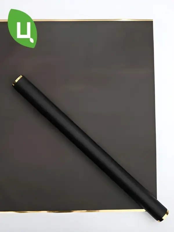 Пленка (бумага) упаковочная 20 листов 58*58 см чёрная 171