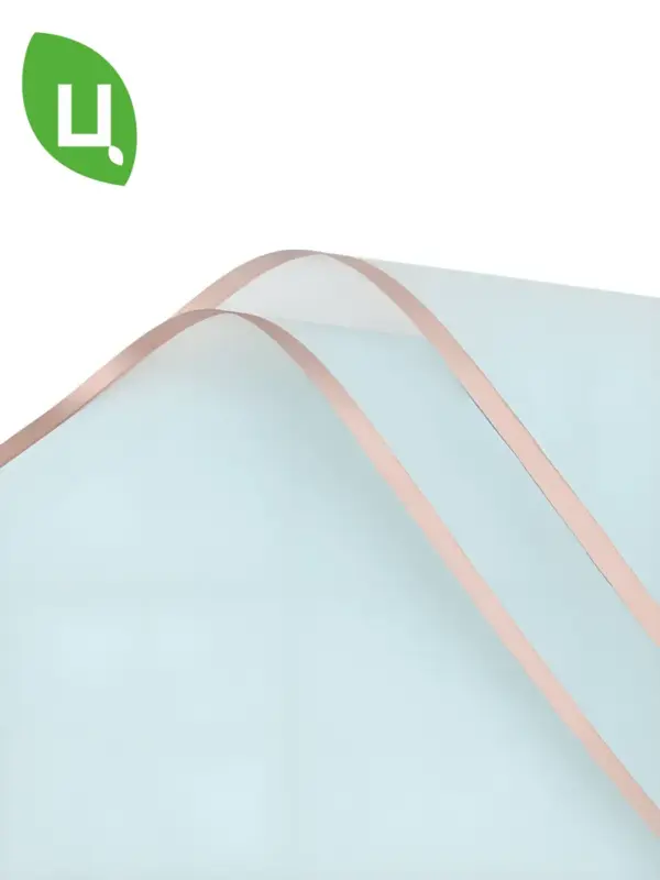 Пленка матовая в листах прозрачно голубая 58*58 см 20 шт