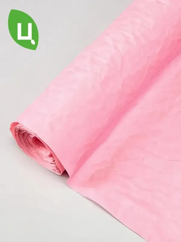 Бумага упаковочная ЭКОЛЮКС ЖАТАЯ Чайная роза 700мм 5м