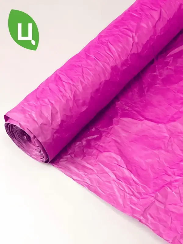 Бумага упаковочная эколюкс жатая Пурпур 700мм 5м