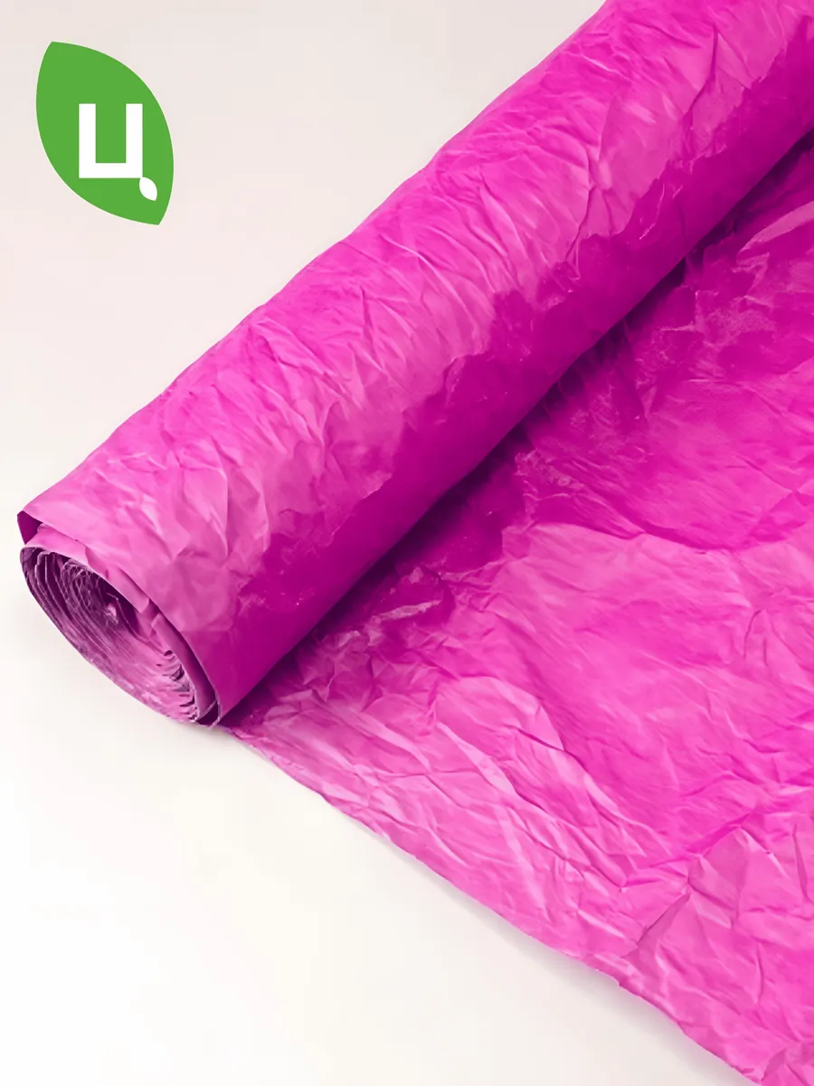 Бумага упаковочная эколюкс жатая Пурпур 700мм 5м