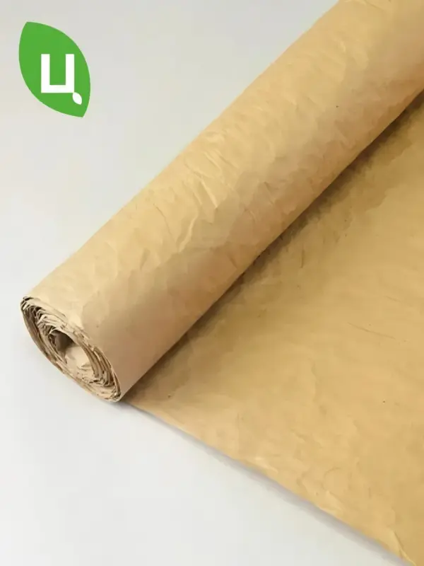 Бумага упаковочная эколюкс жатая Натуральный крафт 700мм 5м