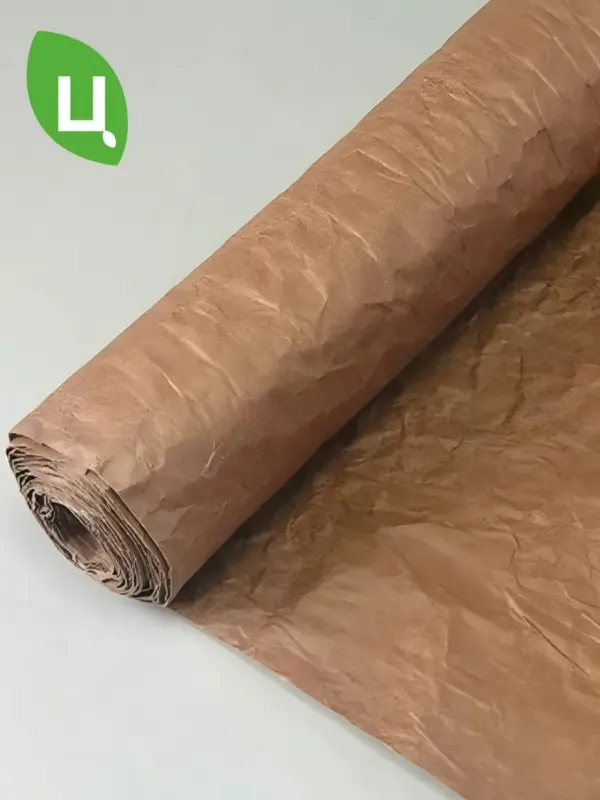 Бумага упаковочная эколюкс жатая Коричневый 700мм 5м