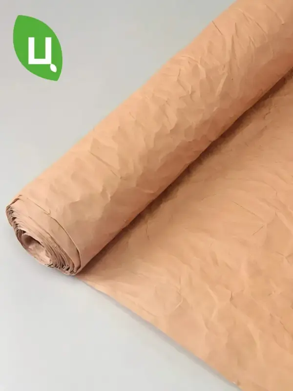 Бумага упаковочная эколюкс жатая Кофе с молоком 700мм 5м