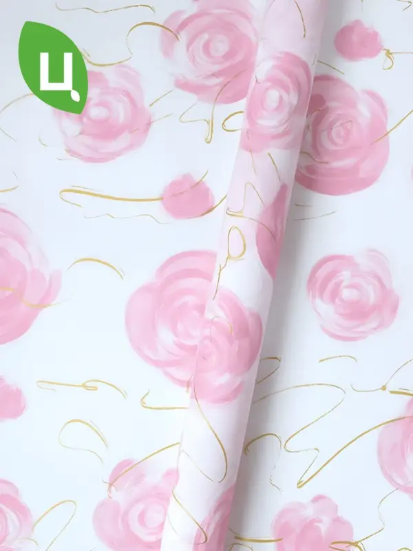 Пленка подарочная Rose в упаковке Розовый 58*58 см 20 шт