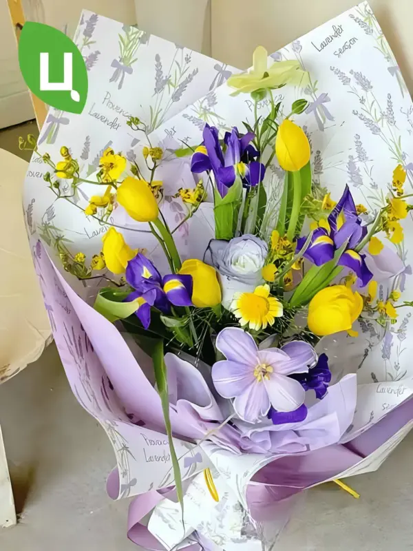 Пленка подарочная Lavander фиолетовая 58*58 см 20 шт