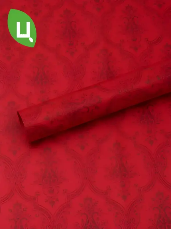 Упаковочная бумага (пленка) 56*56 см красная 011- 20 шт/уп