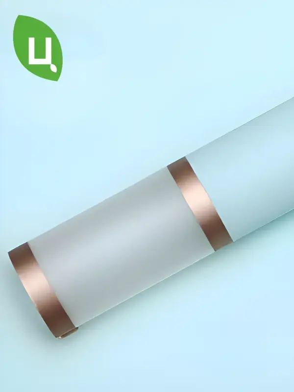 Упаковочная бумага (пленка) 58*58 см 20 лист голубая 09