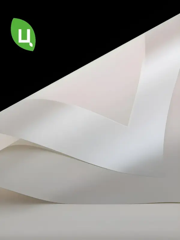 Упаковочная бумага (пленка) 58*58 см серебряная матовая 20шт