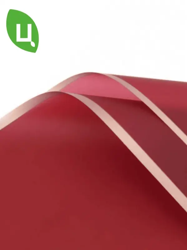 Упаковочная бумага (пленка) прозрачная 58*58см 20 лист красн