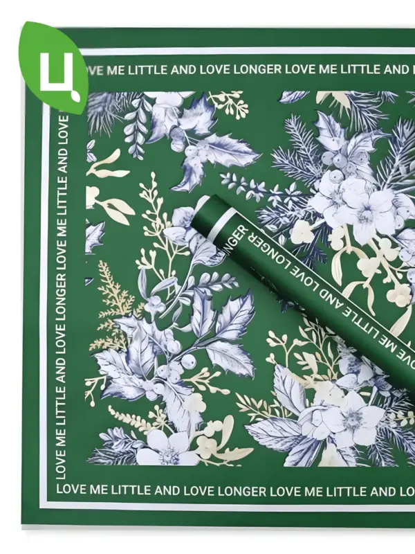 Бумага упаковочная Тэджон Зеленый 58*58см 20 шт