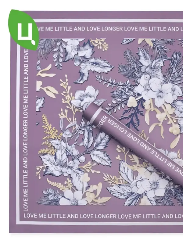 Бумага упаковочная Тэджон Фиолетовый 58*58см 20 шт