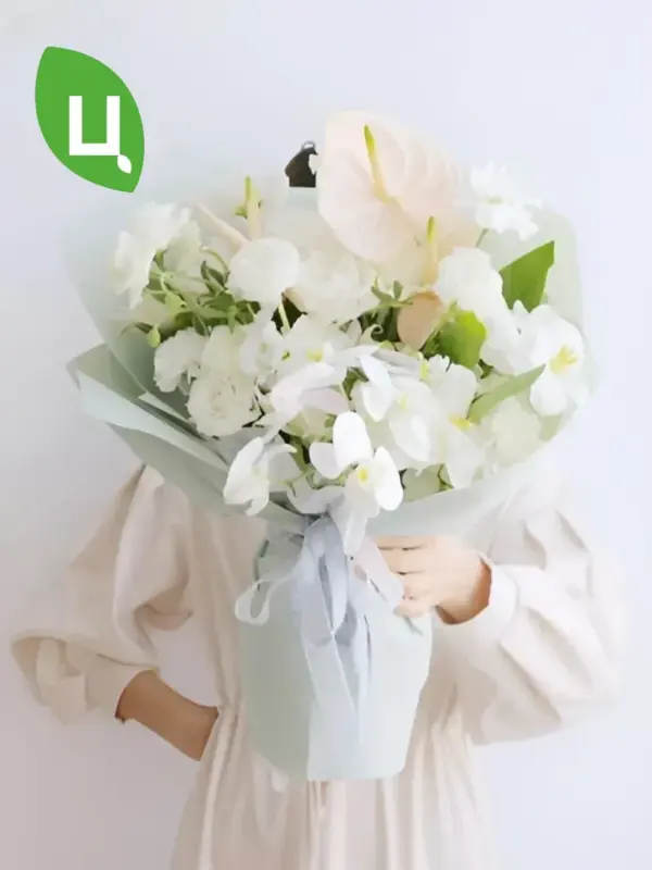 Пленка упаковочная с завязками (44+56+89.5)*68 см 2 шт синяя