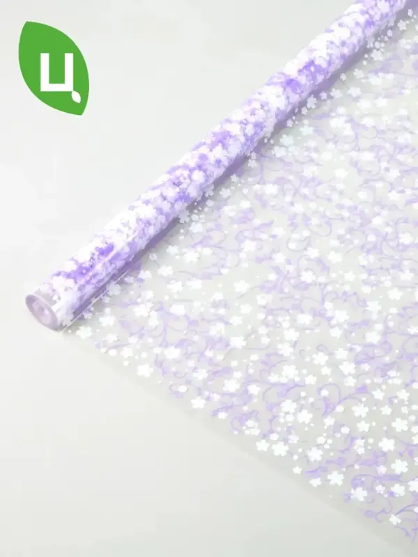 Пленка Коллекция ОЛИВИЯ белый-сиреневый 700мм/200