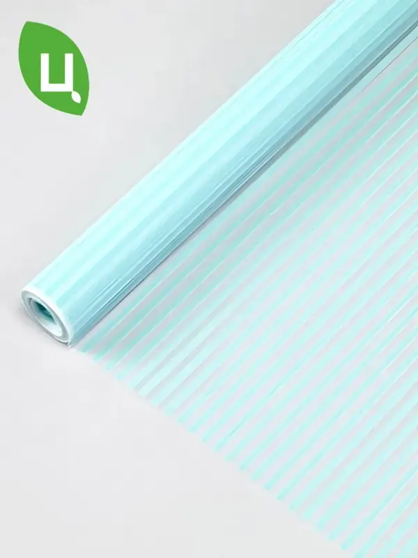 Пленка МАТОВАЯ ПОЛОСКА бирюза 700мм/200 Россия