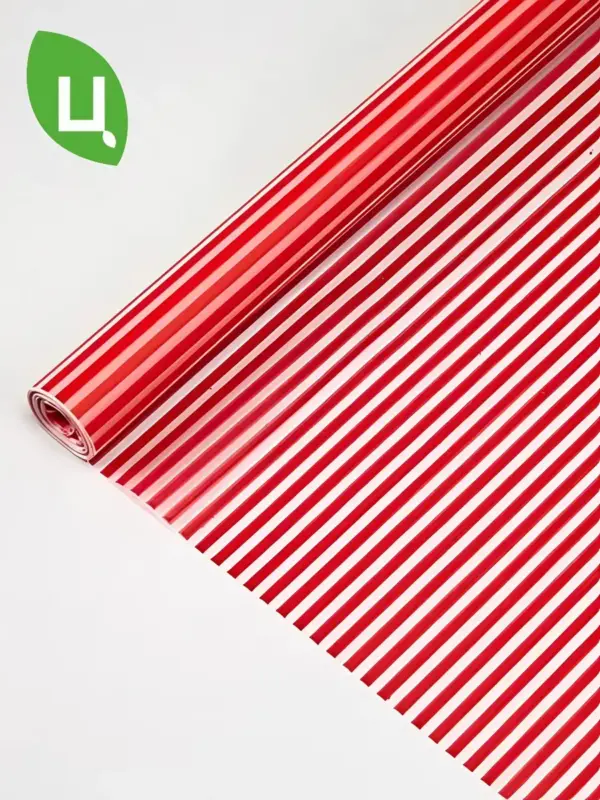 Пленка МАТОВАЯ ПОЛОСКА красный 700мм/200 Россия