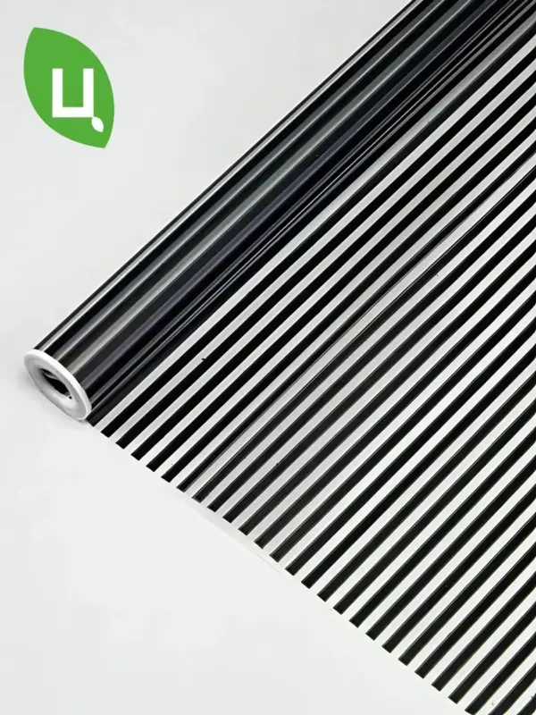 Пленка МАТОВАЯ ПОЛОСКА черный 700мм/200 Россия