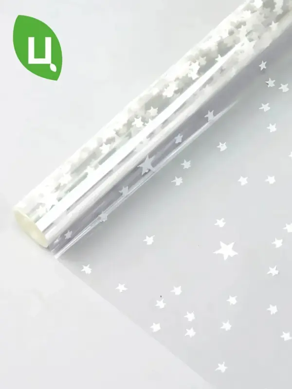 Пленка упаковочная ГОЛЛИВУД ЗВЕЗДА белый 700мм/200