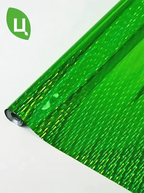 Пленка МАТОВАЯ ГОЛОГРАФИЧЕСКАЯ 700/200г зеленая