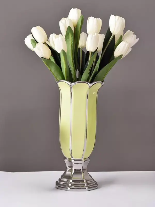 Ваза керамическая для цветов и сухоцветов 24 см