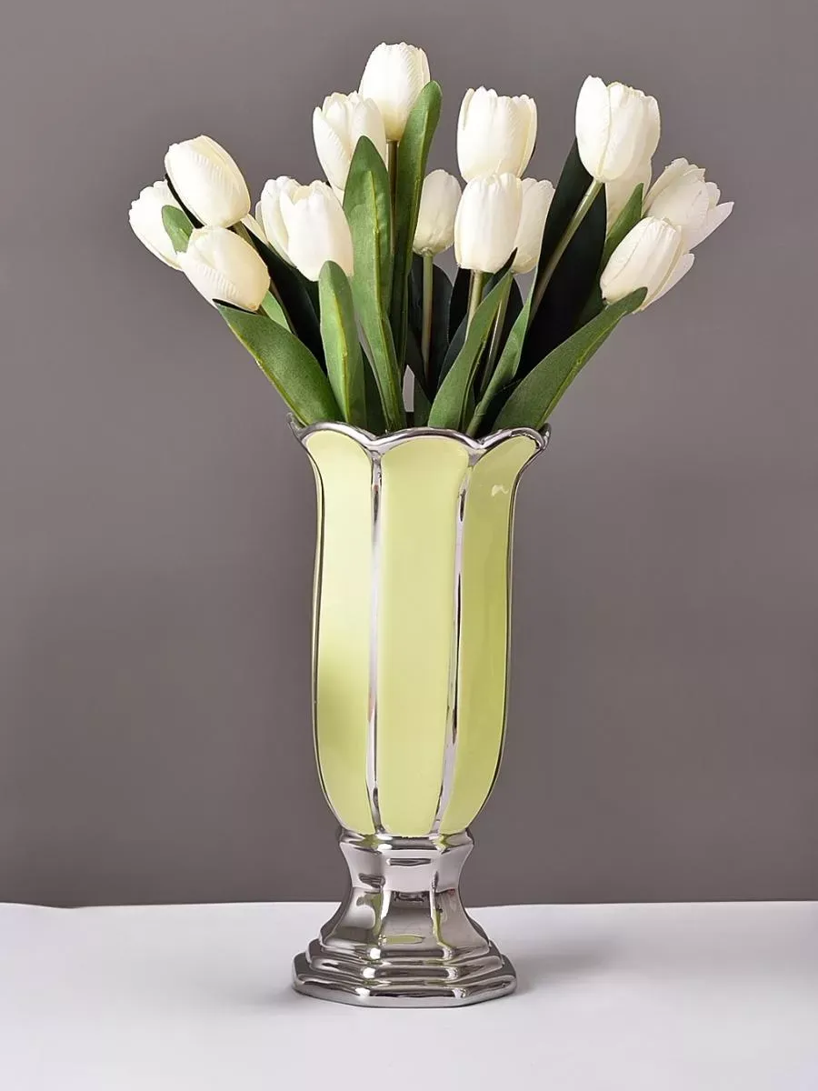 Ваза керамическая для цветов и сухоцветов 24 см