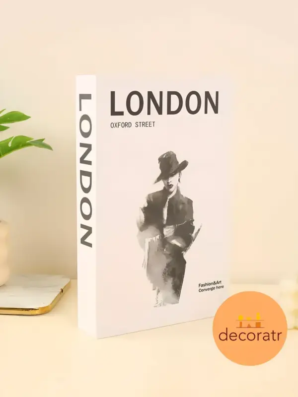 Муляж книги декоративная для интерьера London белая 27см