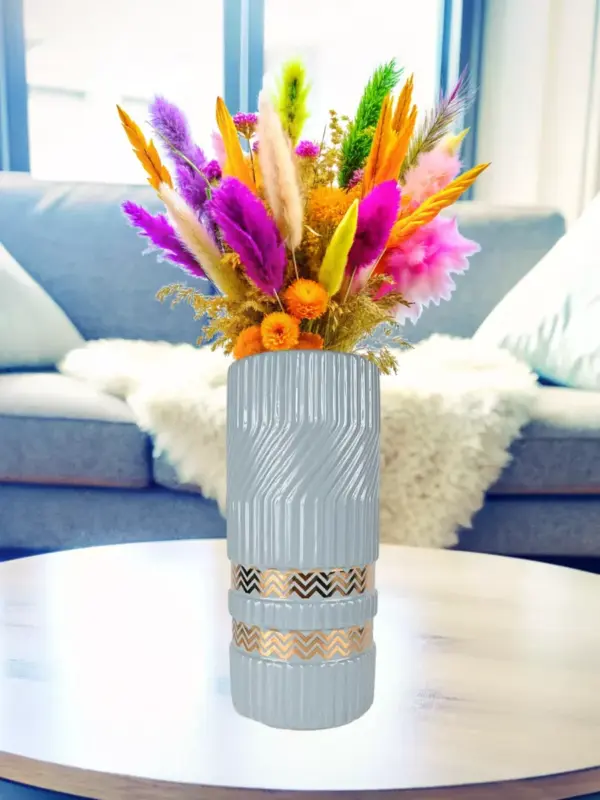 Ваза керамическая для цветов и сухоцветов 22,5 см