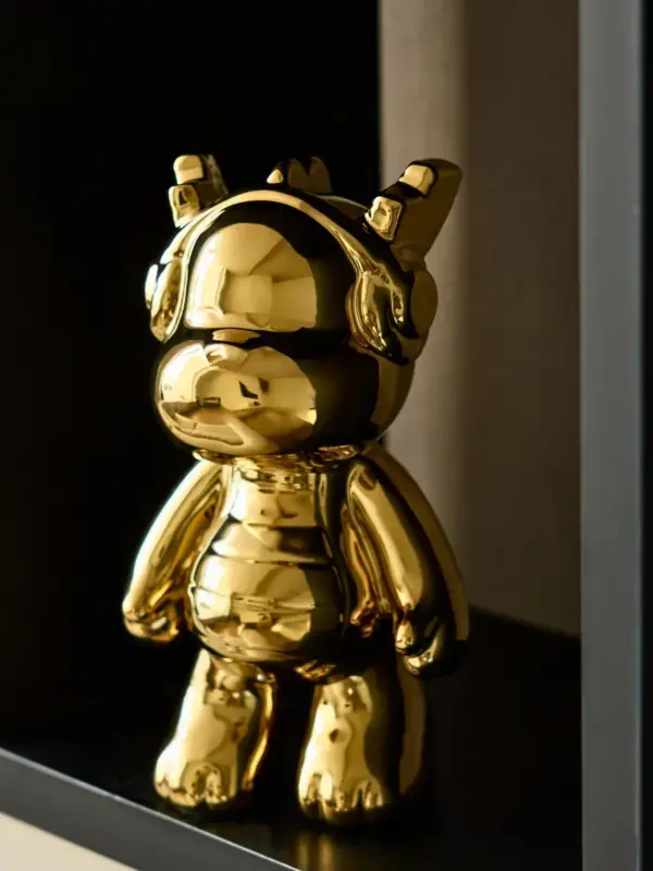 Керамическая статуэтка копилка мишка Bearbrick 26 см