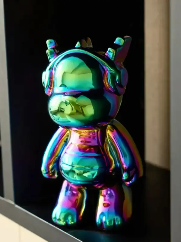 Керамическая статуэтка копилка мишка Bearbrick 26 см