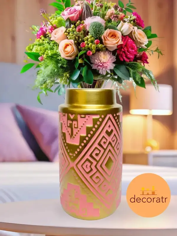 Ваза керамическая под цветы и сухоцветы 21 см