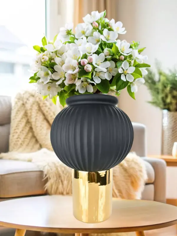 Ваза керамическая для цветов и сухоцветов 22 см